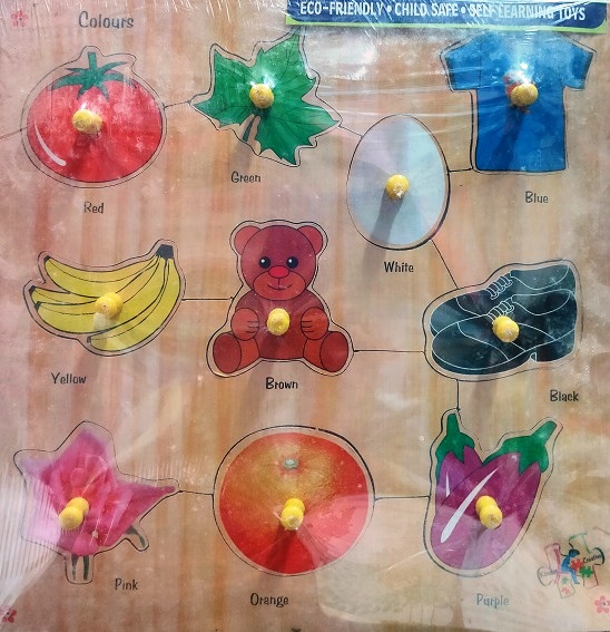 WOODEN COLOURS TRAY