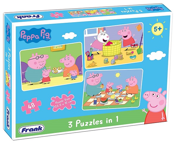 PEPPA PIG 3 PUZZLES IN 1