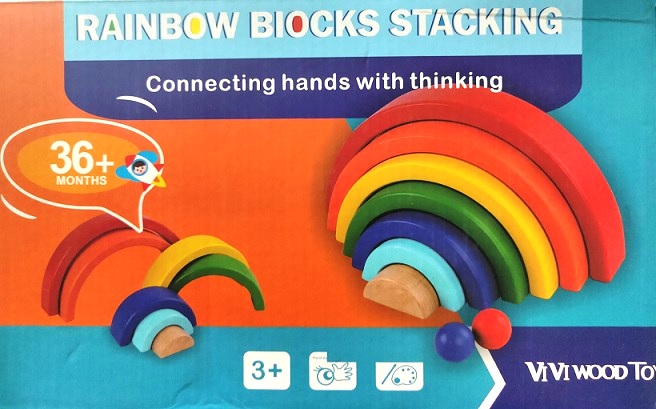 RAINBOW BLOCKS STACKING