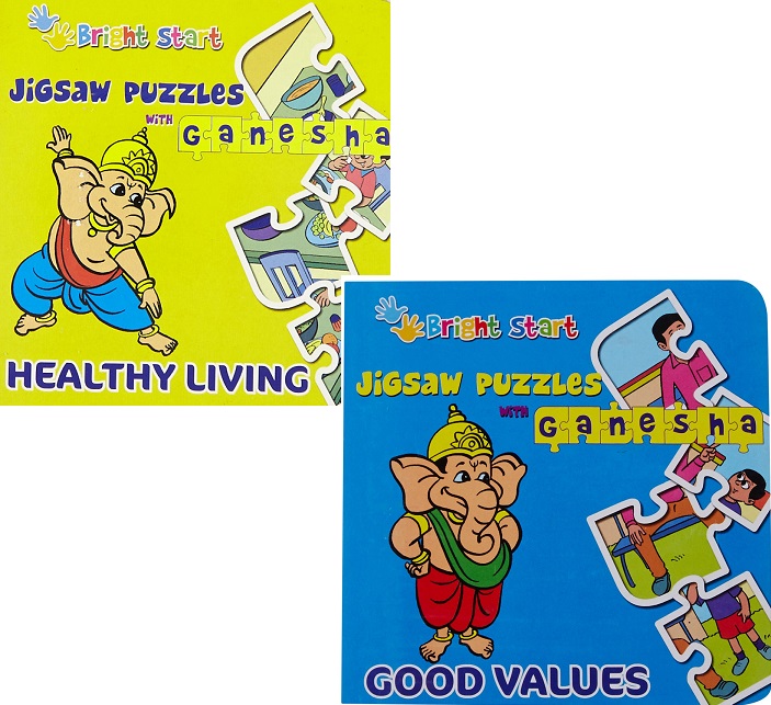 JIGSAW WITH GANESHA healthy living & good values 2 in 1