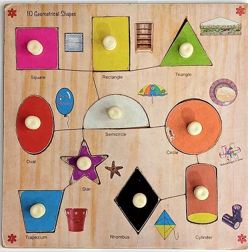 GEOMETRICAL SHAPES wooden