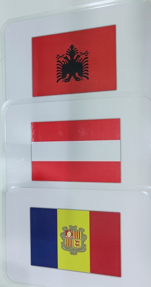 HUNGRY BRAIN EUROPEAN COUNTRIES FLAGS flash cards