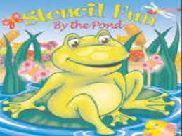 STENCIL FUN BY THE POND