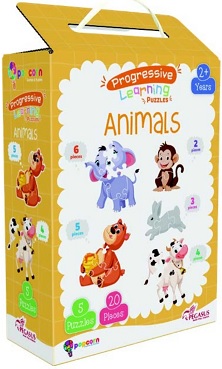 PROGRESSIVE LEARNING PUZZLES ANIMALS