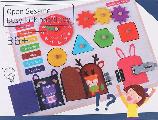 OPEN SESAME BUSY LOCK BOARD TOY