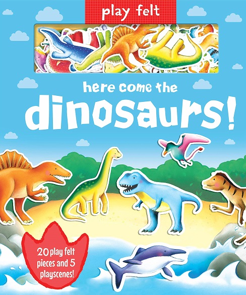 HERE COME THE DINOSAURS play felt