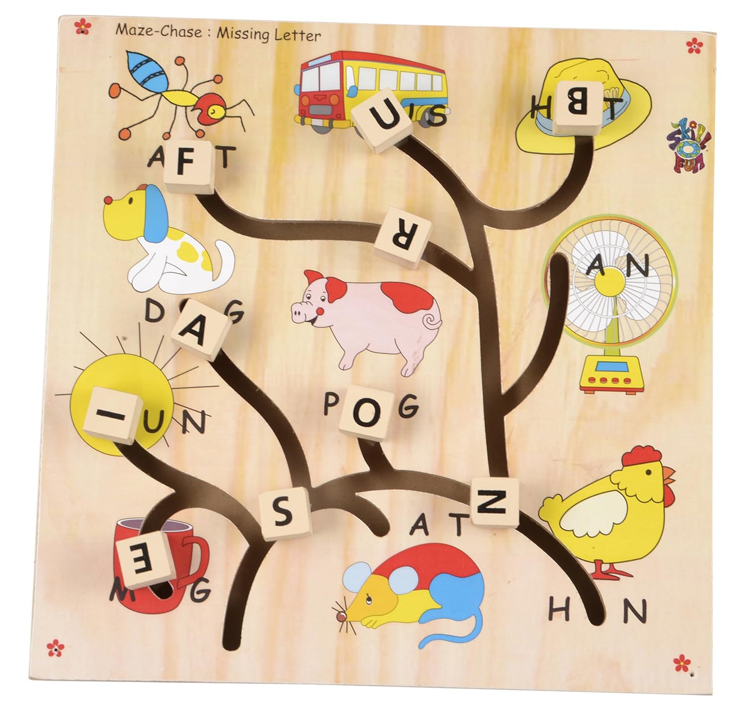 MISSING LETTER MAZE CHASE