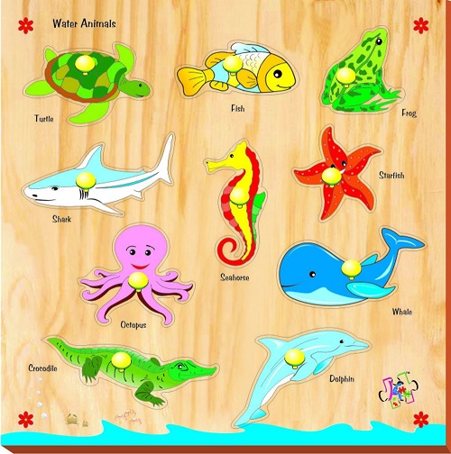 WOODEN WATER ANIMALS 