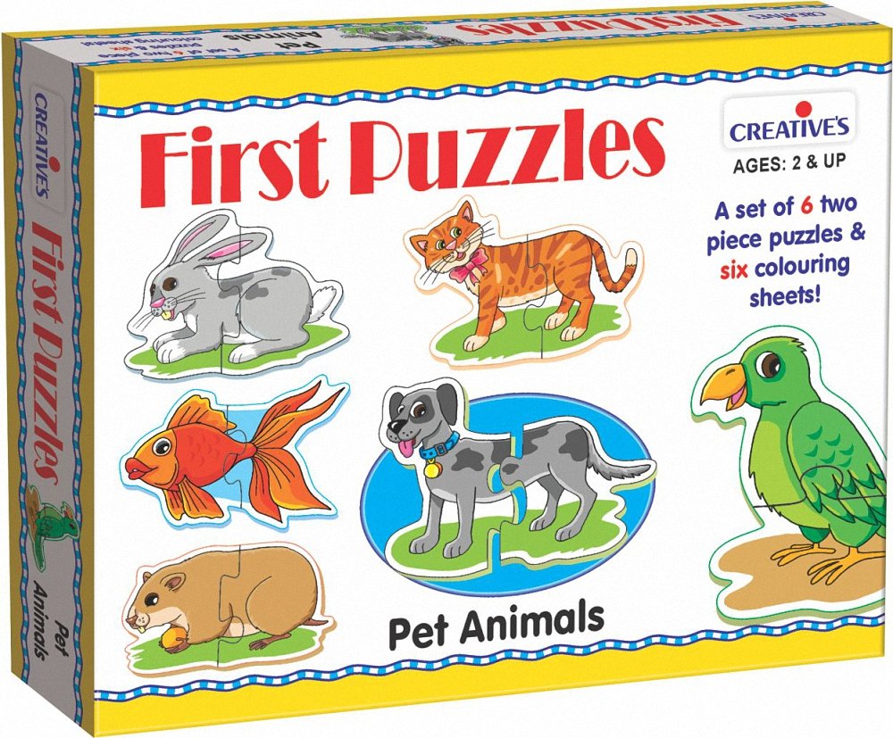 FIRST PUZZLES PET ANIMAL 2 PC 