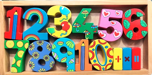 WOODEN NUMBER BLOCKS