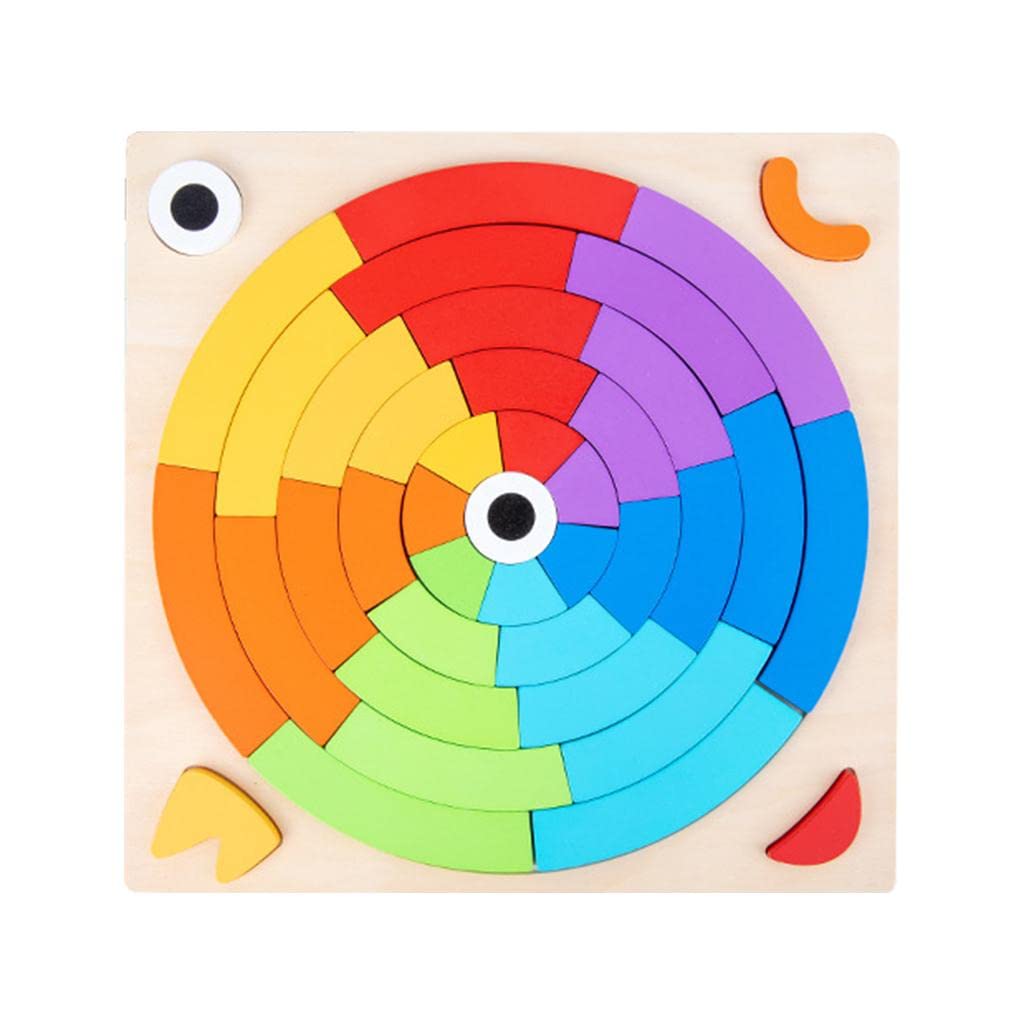 CALANDIS WOODEN RAINBOW JIGSAW PUZZLE