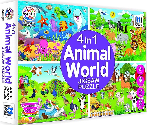 4 in 1 ANIMAL WORLD