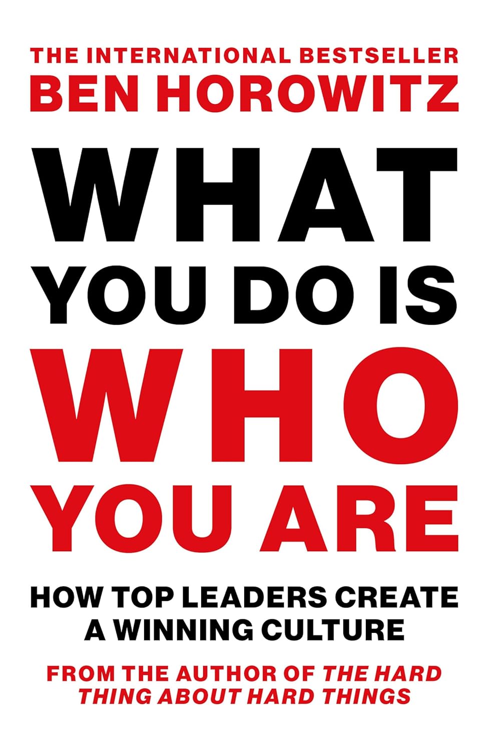 WHAT YOU DO IS WHO YOU ARE
