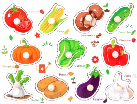 WOODEN PUZZLE VEGETABLES