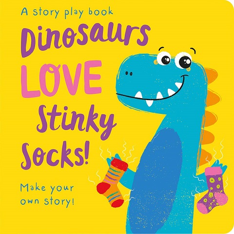 DINOSAURS LOVE STINKY SOCKS lift the flap