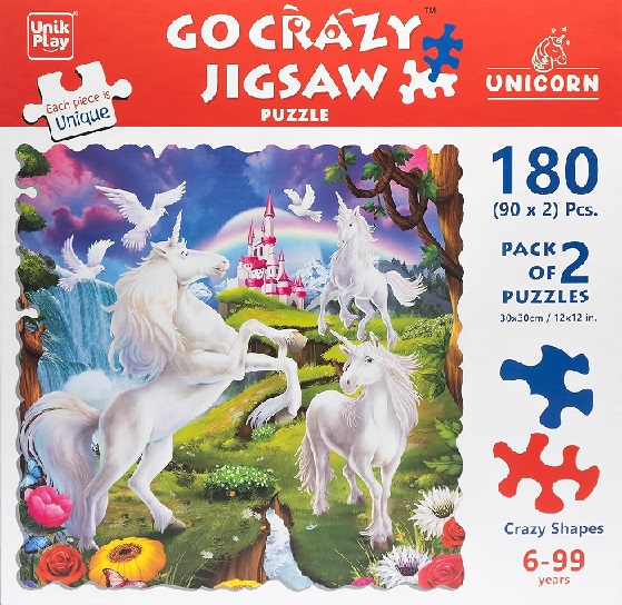 GO CRAZY JIGSAW PUZZLE UNICORN