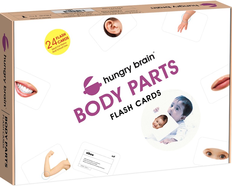 HUNGRY BRAIN BODY PARTS flash cards