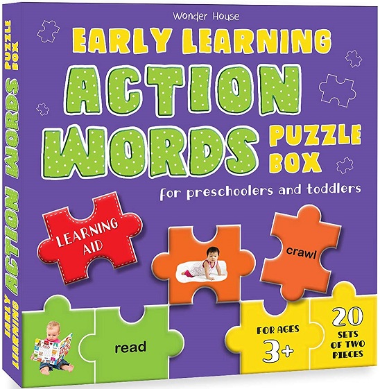 EARLY LEARNING ACTION WORDS PUZZLE BOX