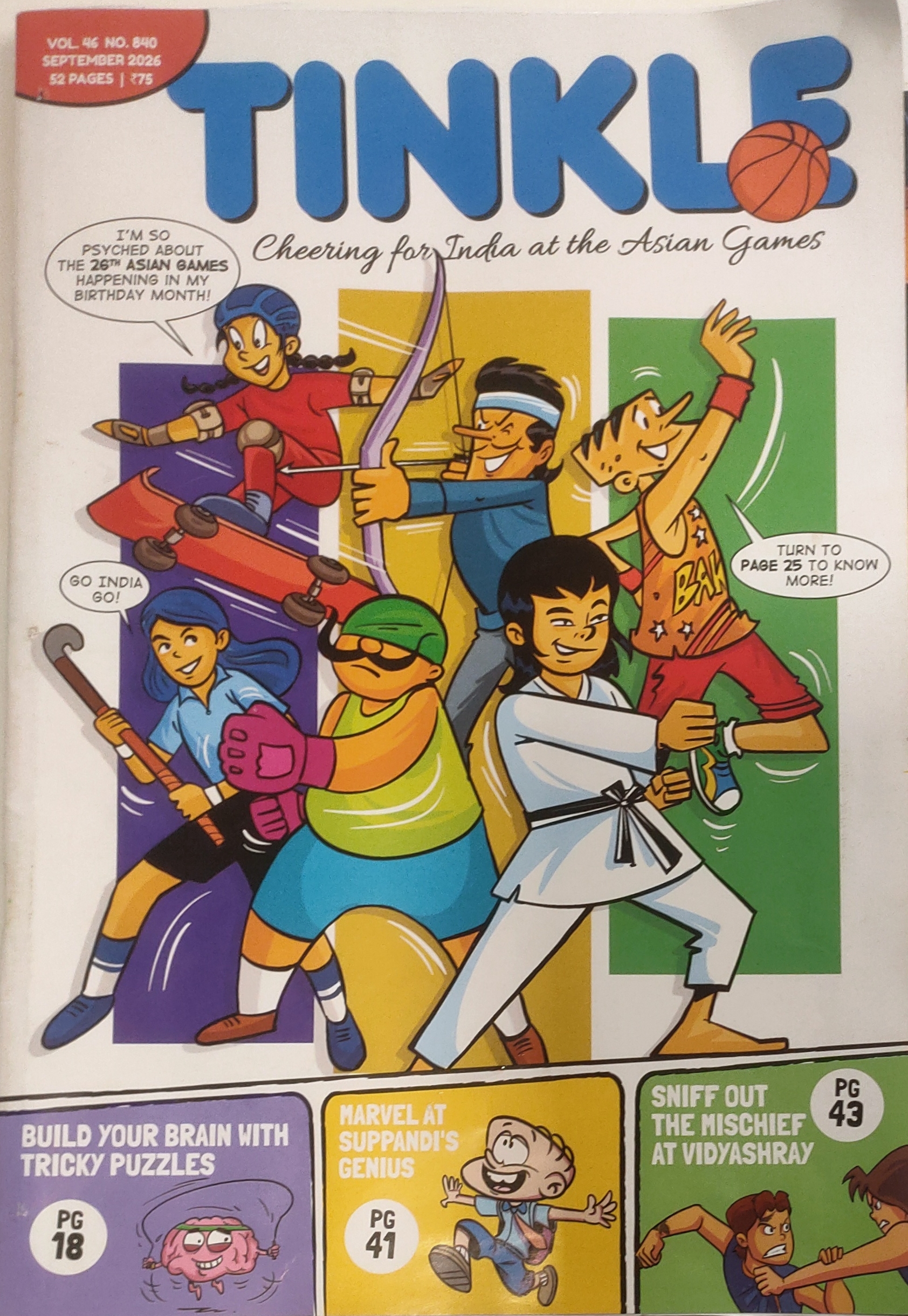 NO 840 TINKLE COMIC 2026 SEP