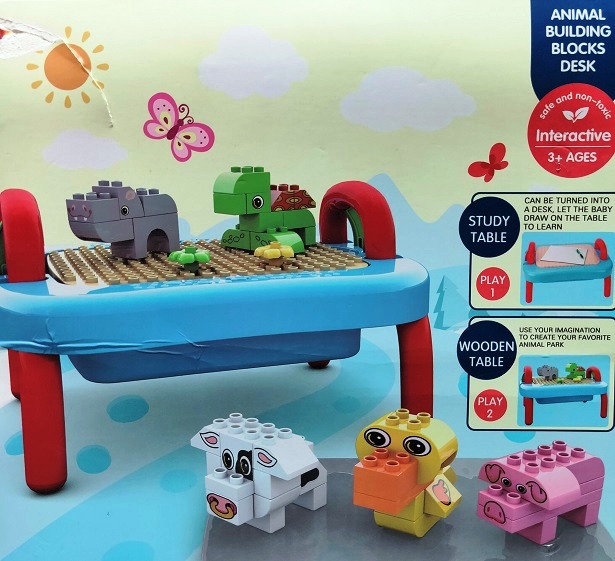 ANIMAL BUILDING BLOCKS DESK