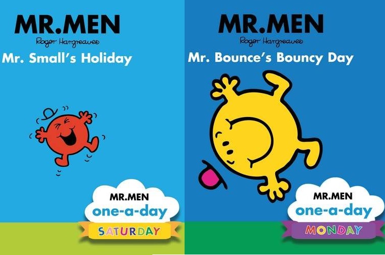 MR MEN mr small's holiday & mr bounce's bouncy day 2 in 1