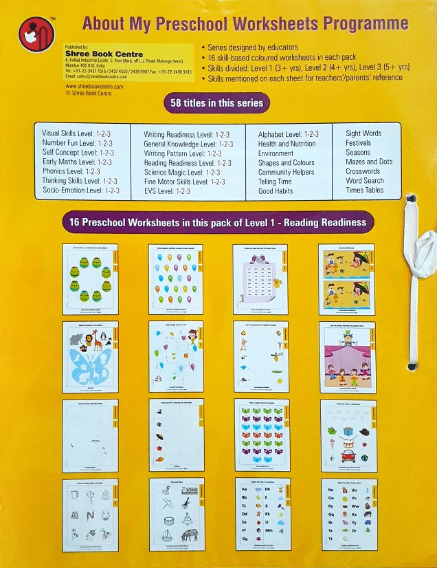 READING READINESS L1 worksheets