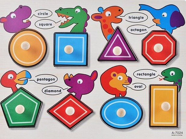 WOODEN SHAPES with knob