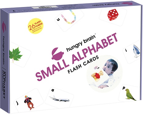 HUNGRY BRAIN SMALL ALPHABET flash cards