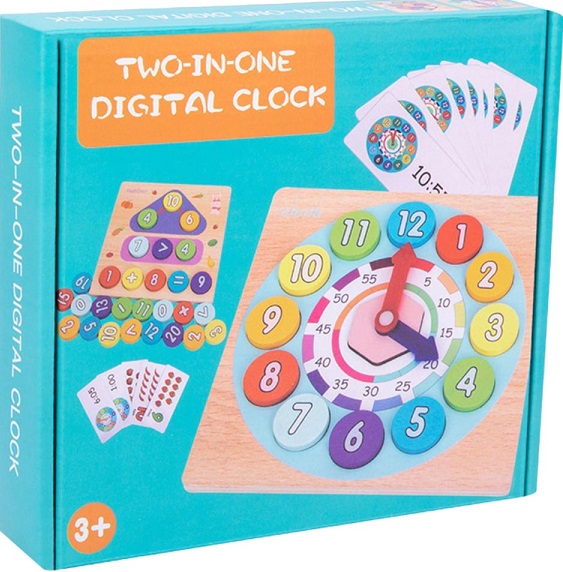 TWO IN ONE DIGITAL CLOCK