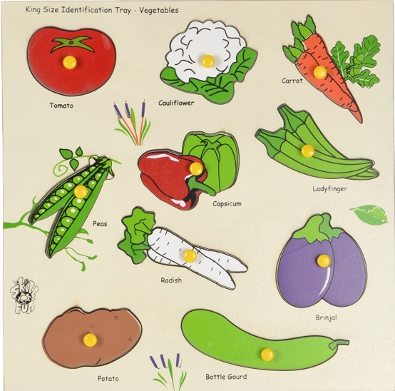KING SIZE IDENTIFICATION TRAY VEGETABLES