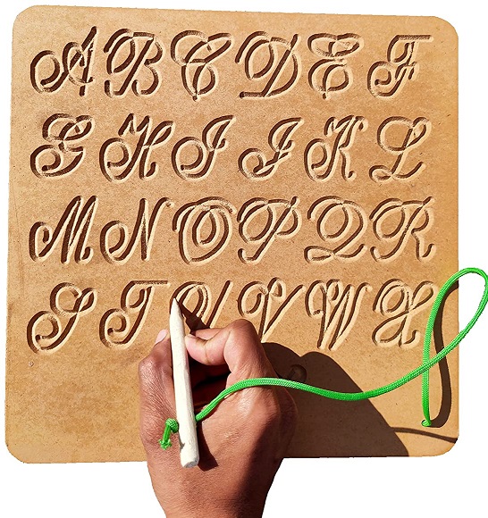CAPITAL CURSIVE WRITING TRAY