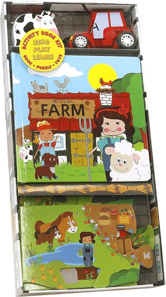 MY VERY OWN FARM book,puzzle & toy