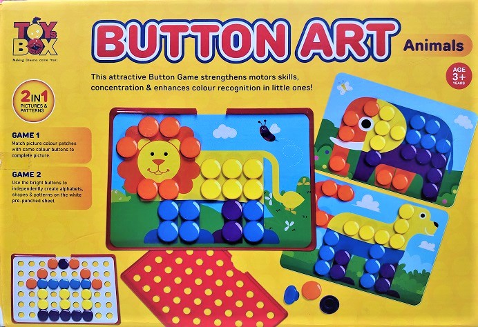 BUTTON ART ANIMALS