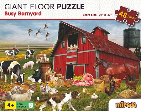 BUSY BARNYARD FLOOR PUZZLE