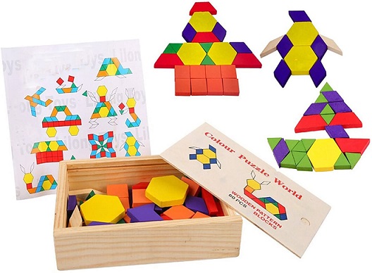 COLOUR PUZZLE WORLD wooden