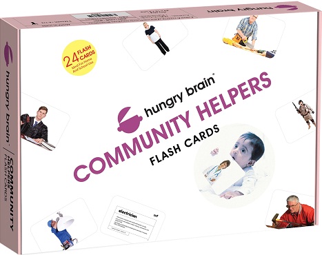 HUNGRY BRAIN COMMUNITY HELPERS flash cards