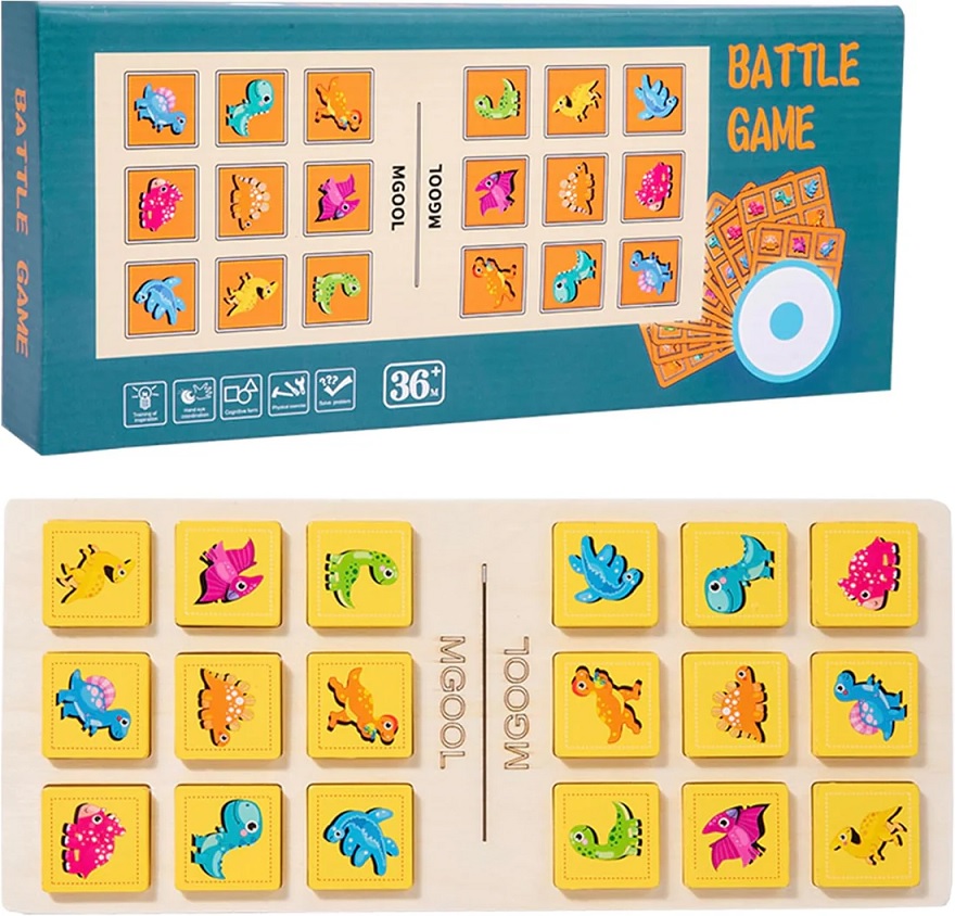 BATTLE GAME 2 IN 1 DINO & NUMBER