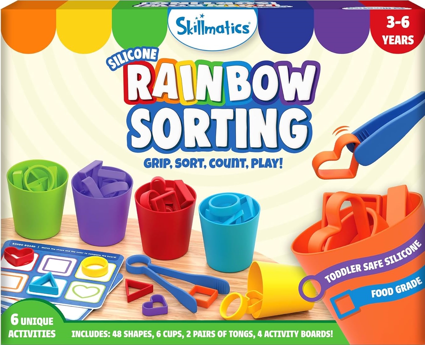 SILICONE RAINBOW SORTING
