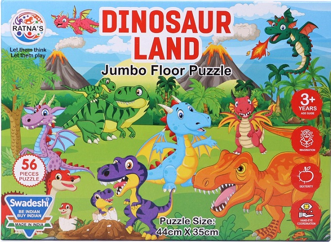 DINOSAUR LAND JUMBO FLOOR PUZZLE