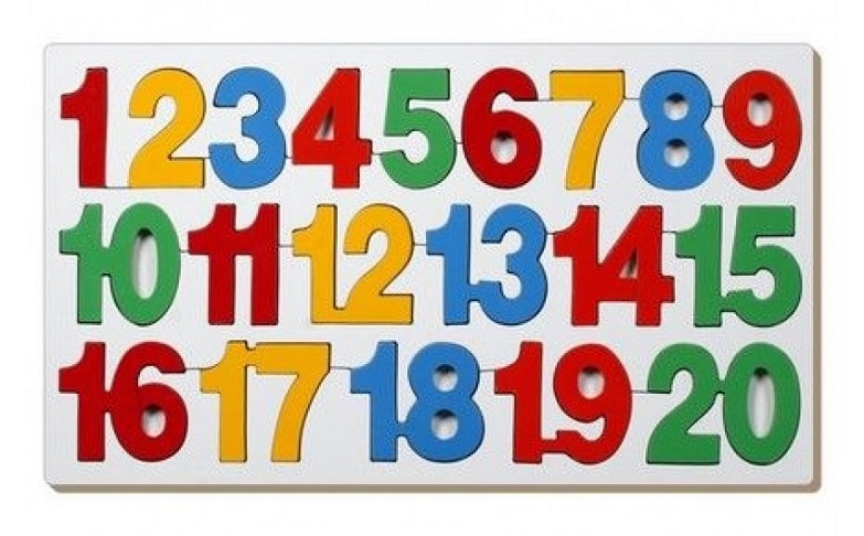WOODEN NUMBER TRAY 1 to 20