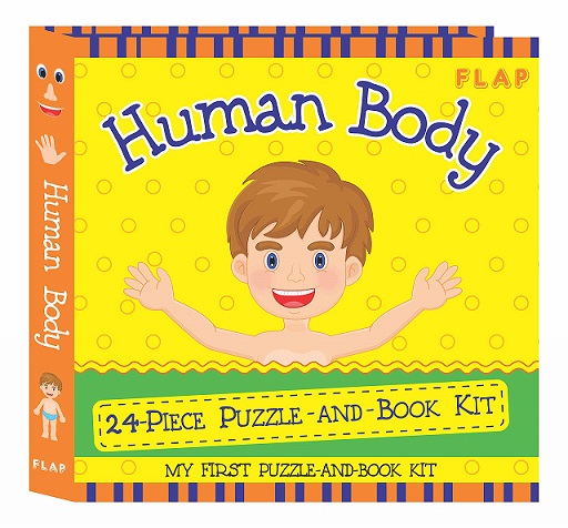HUMAN BODY 24 piece puzzle and book kit pc 25