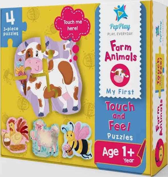 MY FIRST TOUCH AND FEEL PUZZLES FARM ANIMALS