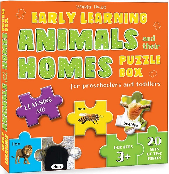 EARLY LEARNING ANIMALS AND THEIR HOMES PUZZLE BOX