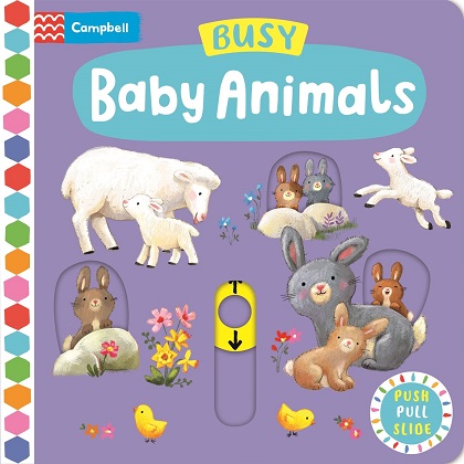 BUSY BABY ANIMAL push pull slide