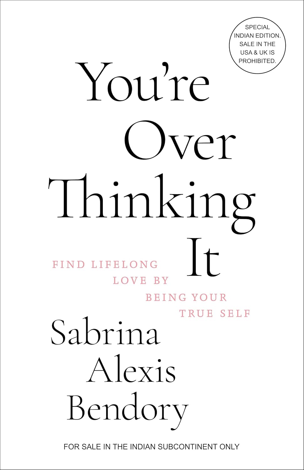 YOU'RE OVER THINKING IT