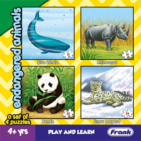 ENDANGERED ANIMALS frank puzzle