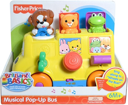 MUSICAL POP UP BUS fisher price