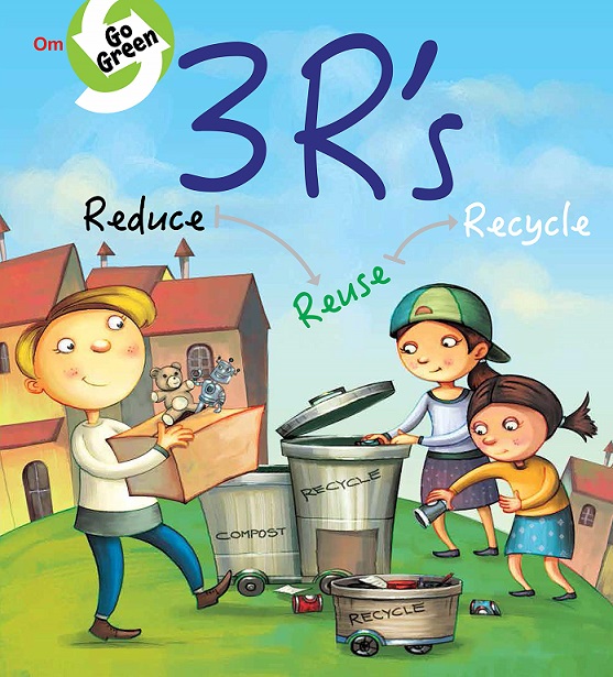3'R's REDUCE REUSE RECYCLE go green