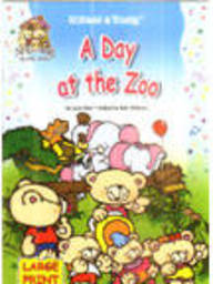 A DAY AT THE ZOO large print
