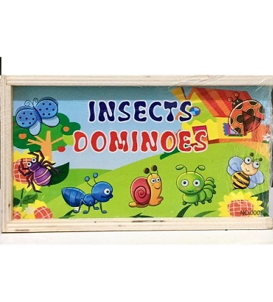 INSECTS DOMINOES wooden